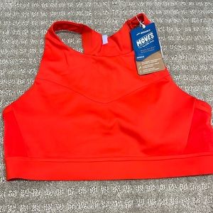 red brooks sports bra 36dd/e